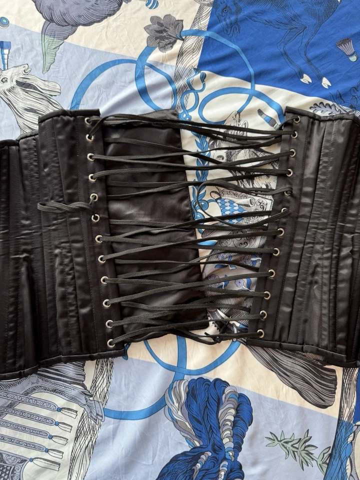 Corsé Orchard para mujer talla 20 robado deshuesado con forro de mezclilla PROPIO DE CELEBRIDADES Foto 2 de 4