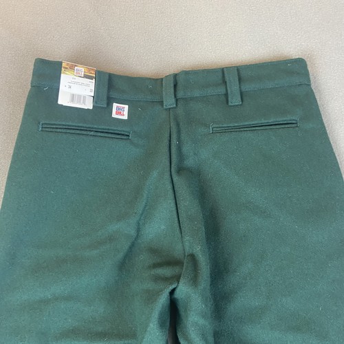 Pantalones Big Bill Para Hombre 34x33 Verde 8 Punteros Lana Caza Nuevos Con Etiquetas Canadá - Imagen 8 de 13
