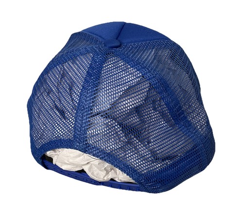 Gorro Hawaiano Años 80 Camionero Cuerda Malla Espalda Azul Talla Única NUEVO Antiguo Stock - Imagen 5 de 14