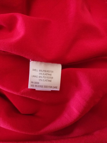 Abito Gianni Bini $149 Paul Velluto Cambio Rosso Fuoco Elasticizzato Nuovo con etichette Taglia 6 - Foto 9 di 11