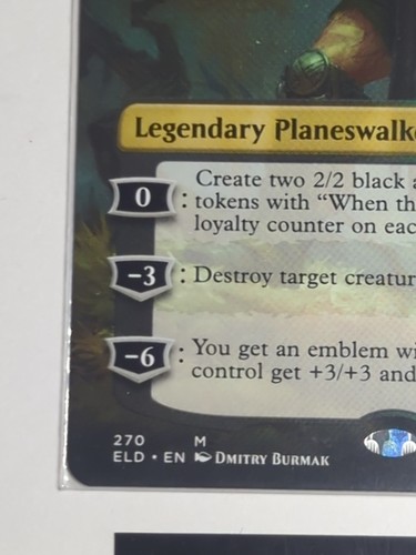 Garruk, Cursed Huntsman (Borderless) Throne of Eldraine Regular AND Emblem - Picture 2 of 8