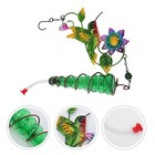 Glass Bird Feeder Hanging Feeders for outside Garden Water Container
