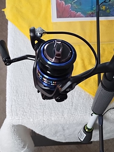New Spinning Fishing Rod Lew's 7' Med 2-14lb And Reel American Hero - Picture 11 of 16