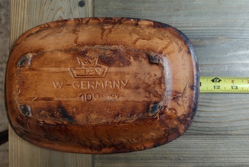 Vintage ROMERTOPF Terra Cotta Clay Cooker Baker Roaster Bottom Only West Germany - Picture 9 of 10