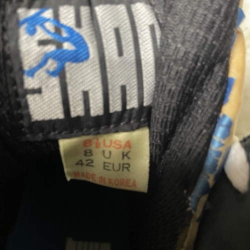 VINTAGE REEBOK SHAQ ATTACK GRÖSSE 8,5 1992 ORIGINALVERÖFFENTLICHUNG WEISS SCHWARZ BLAU - Bild 5 von 9