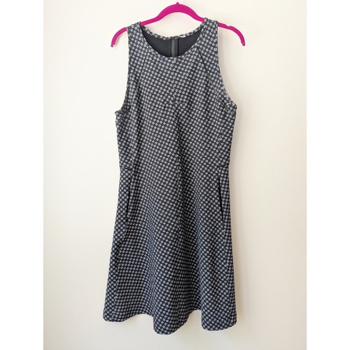 Lululemon Go 'Til Dawn Dress In Deep Dive Black White Womens Size 12 - Picture 2 of 9