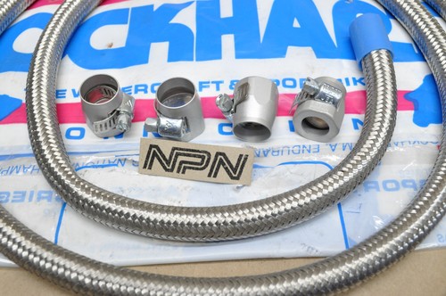 Lockhart Racing Honda Yamaha Sportbike Stainless Steel Oil Hose Kit NOS - Imagen 3 de 6