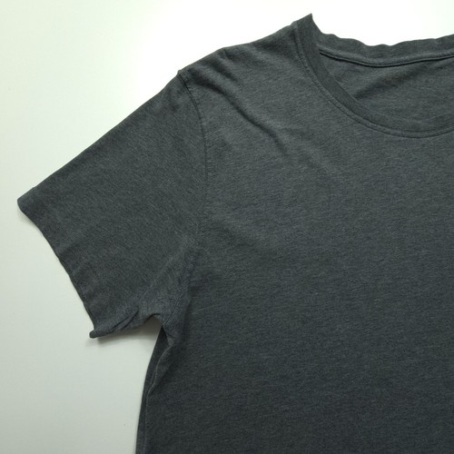 Fjall Raven Mens Shirt Large Gray Basic T Casual Plain Everyday Tee Fox Logo Hem - Picture 3 of 20