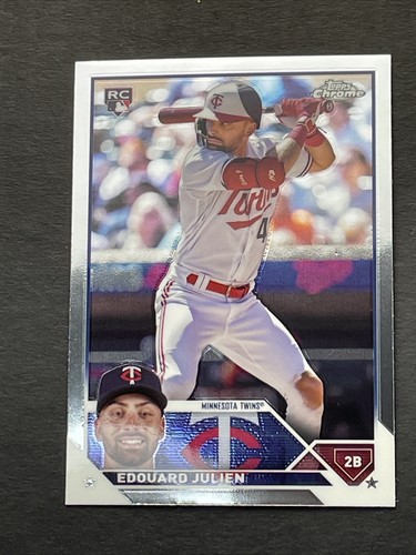 2023 Topps Chrome Update #USC79 Edouard Julien RC Minnesota Twins - Picture 2 of 11