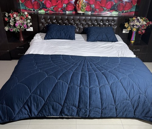 Blanco Algodón Edredón King Algodón Manta Algodón Edredón Queen Juego de Ropa de Cama - Imagen 10 de 11