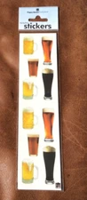 Paper House Sticker Sheet 3 mods of Beer Lager Pints NIP Vintage NLA  LAST ONE *