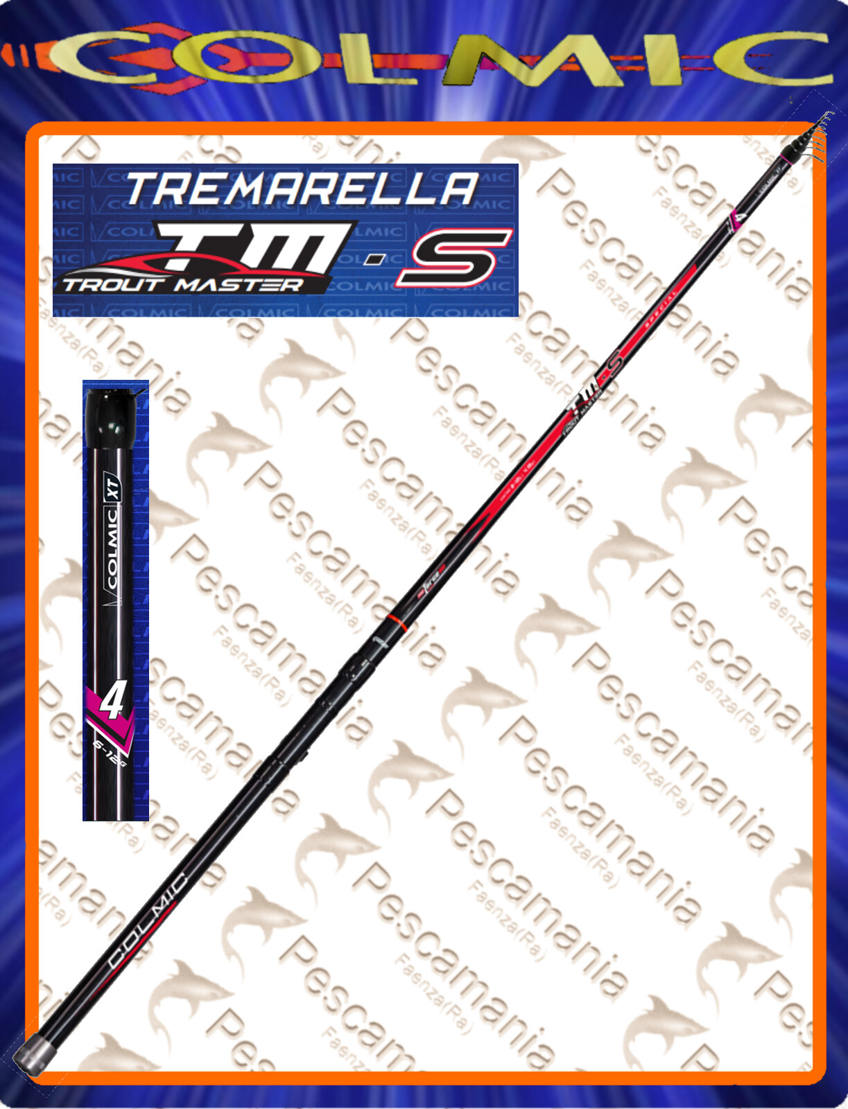 Canna da trota lago Colmic TMS TROUT MASTER SPECIAL AZIONE 4 MT 4.15 gr 6-12