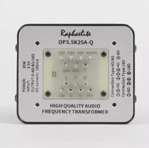 Transformador de salida de un solo extremo Raphaelite 25W OP3.5K25A KT88 EL34 6550 300B QL - Imagen 4 de 5