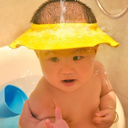 Kreative Praktische Ohne Ohr Haar Sheild Bad Hut Für Kinder acheter Infant