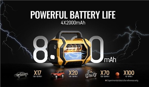Arrancador de salto de coche 6 en 1 12V 8000Mah batería de litio banco de energía inflador deflactor - Imagen 12 de 21