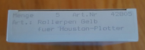 Schneider Plotting High Speed / Line Consistency Tintenpatronen Houston Plotter - Bild 7 von 16