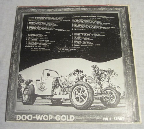 Fabulous Oldies Compilation Double LP -- DOO-WOP GOLD, Volume 1 - Picture 2 of 3