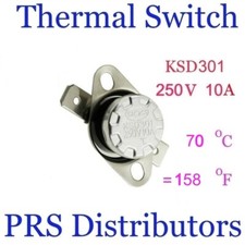 KSD301 10A 250V 70 C 158 F Thermostat Temperature Switch Thermal control Switch