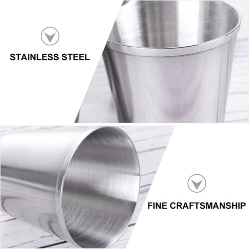 6 Pcs Stainless Steel Wine Glass Cup Camping Cups Drinking Travel - Picture 11 of 12