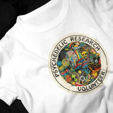 Psychedelic Research Volunteer Funny Tshirt Magic Mushrooms Vintage Retro Shirt