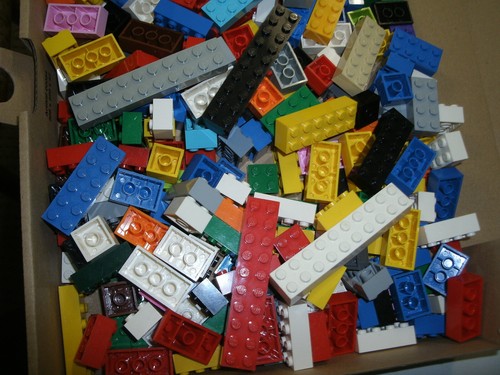 Lego City 1/2 Kilo Grundbausteine Basic steine alles 2 Noppen Breit Hoch (16) - Bild 3 von 3