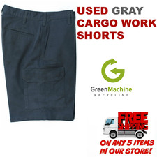 Used GRAY Cargo Work Shorts Cintas, Redkap, Unifirst, G K, Dickies and others