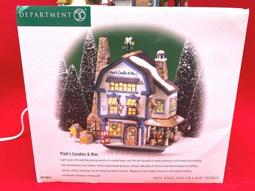 DEPT 56 PLATT'S VELAS Y CERA 56614 CON CANDELABRO VELETA ABEJA ¡¡¡EXCELENTE!!!! - Imagen 12 de 12