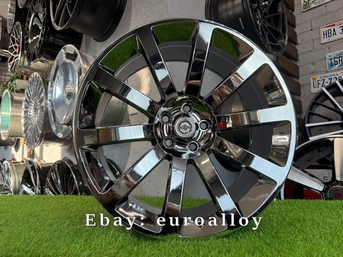 4x20" 5x115 Chrysler 300C Style 10 Spoke Chrome Wheels: Fits For SRT SRT6 300C - Picture 6 of 14