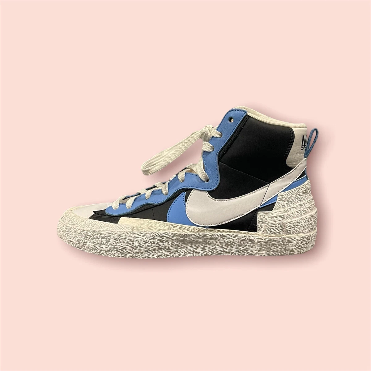 Blazer Mid x Sacai White Black Legend Blue