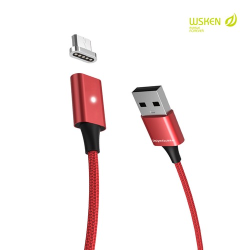 WSKEN Lite Magnetic Micro Type-C USB Charge Cable For iPhone 15 14 13 12 Android - Picture 13 of 14