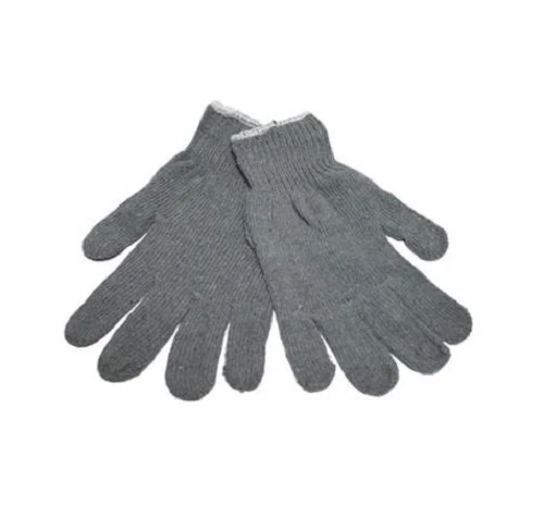 1 paire de gants hiver femme gris/gris coton string tricot Taille L