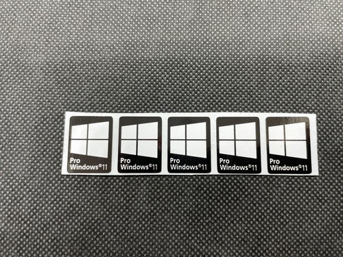5x Windows 11 Pro Aufkleber Schwarz Sticker LOGO Badge Label Decal Black Vinyl - Picture 11 of 12