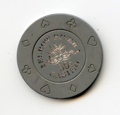 .50 Chip from the Elbow River Inn Casino Calgary Alberta Canada Grey