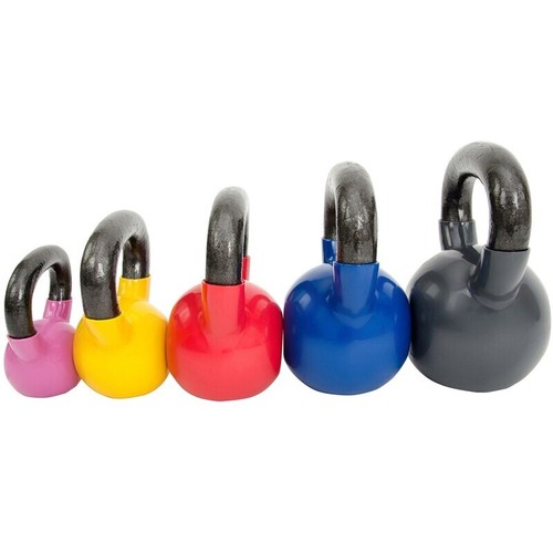 20 Pfund Vinylbeschichtete Kettlebell Ganzkörpertraining Krafttraining Core Fitness - Bild 8 von 9
