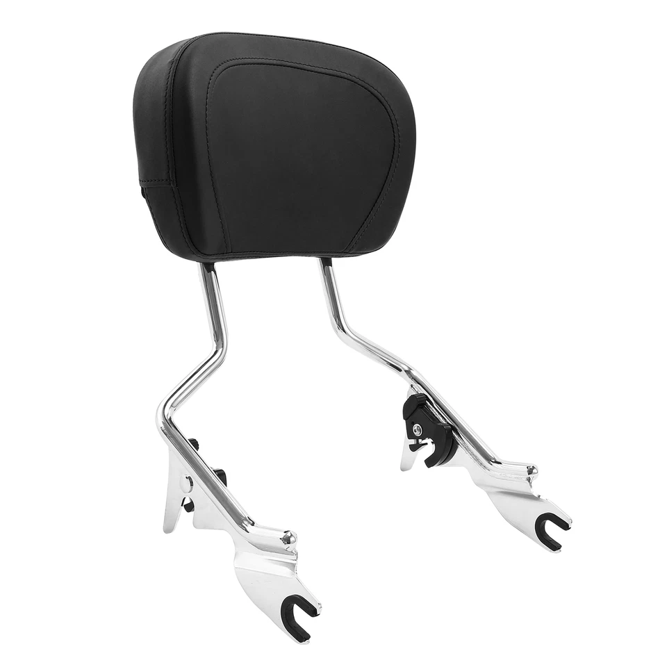 Sissy Bar Upright Passenger Backrest w/ Pad for Harley Touring Models 2009-2025 - Image 4 of 4