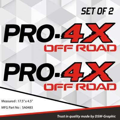 4X4 SPORT OFFROAD DECAL STICKER FITS TITAN PRO-4X FRONTIER XTERRA SUV SA0278