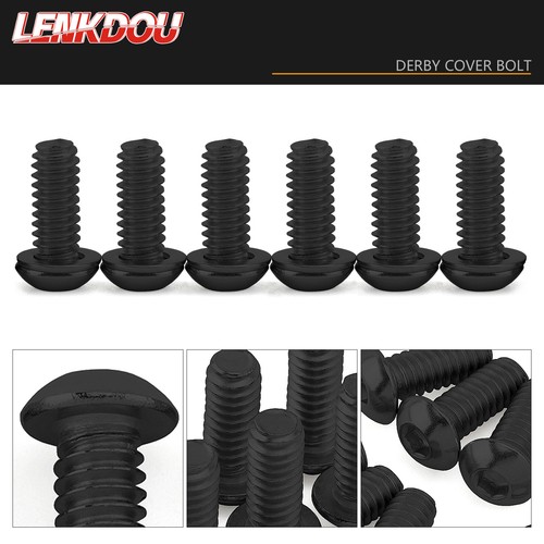 Stainless Derby Cover Screw Bolt + Washers Kit For Harley Touring Dyna 1999-2024 - Picture 3 of 9