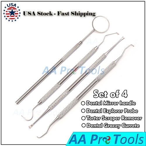 Kit Pulizia Denti Denti Raschietto Dentista Pick, Calcolo Rimozione Placca Pr-355 - Foto 2 di 3