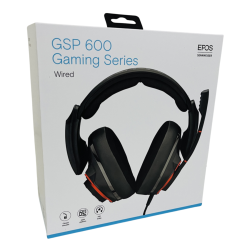 EPOS Sennheiser GSP 600 Gaming Headset Kopfhörer Flip to Mute Mikrofon Schwarz - Bild 1 von 2