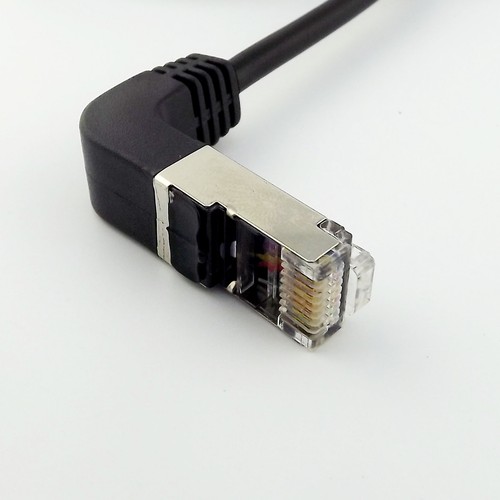RJ45 Male to Male Plug Down Angled Ethernet LAN Network Extension Adapter Cable - 第 5/5 張圖片