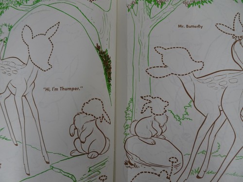 Walt Disney's Bambi Sticker Fun 1988 Golden Activity Book Complete and Unused - Foto 10 di 19