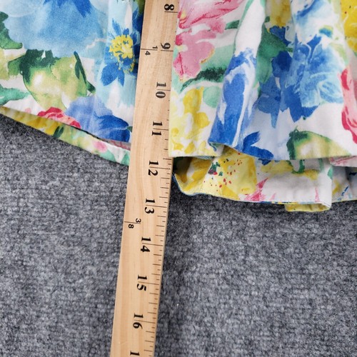 Polo Ralph Lauren Skirt Girls 7 Blue Mini Floral Box Pleat A Line Boho - Picture 4 of 15