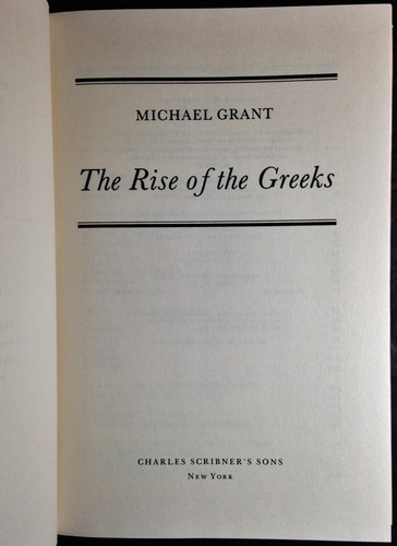 Der Aufstieg der Griechen von Michael Grant, 1988, Hardcover, Staubjacke. EZB - Bild 7 von 12