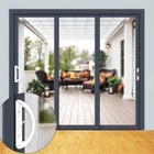 New Patio Sliding Door Handle Set W/Mortise Lock 1-1/2"- 1-3/4" 3-15/16Fast Ship
