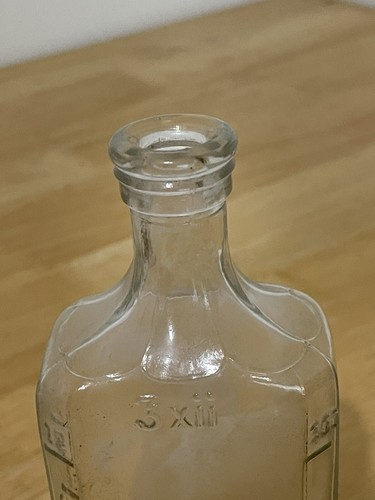 Graduated Medicine Apothecary Clear Glass Bottle 3xii - 8” Tall - Picture 7 of 11