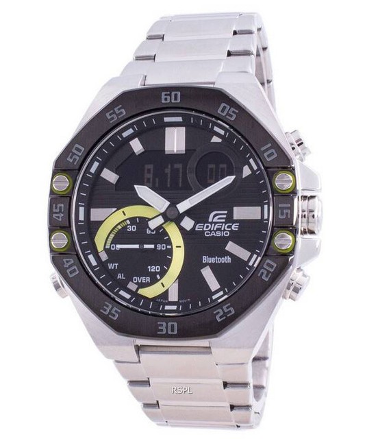Casio Edifice World Time Mobile Link ECB-10DB-1A ECB10DB-1 100M Men's Watch Casio Edifice World Time Mobile Link ECB-10DB-1A ECB10DB-1 100M Men's Watch