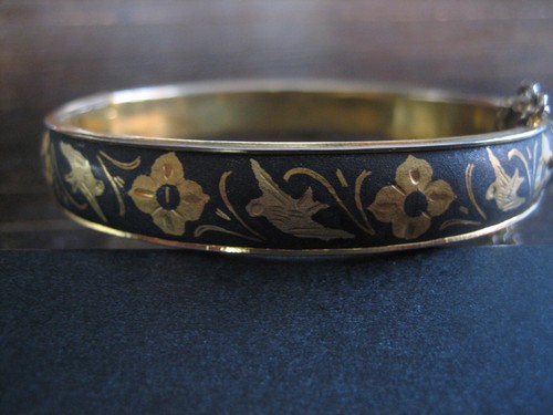 seltener Toledo Armreif Armspange Armband maurischer Stil gold Handarbeit - Bild 2 von 4