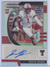 JORDYN BROOKS 2020 PANINI PRIZM DP SILVER PRIZM ROOKIE AUTO RC #173