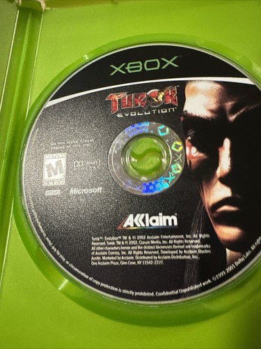 Turok: Evolution (Microsoft Xbox, 2002) Case And Disc Used Condition Game - Picture 13 of 23