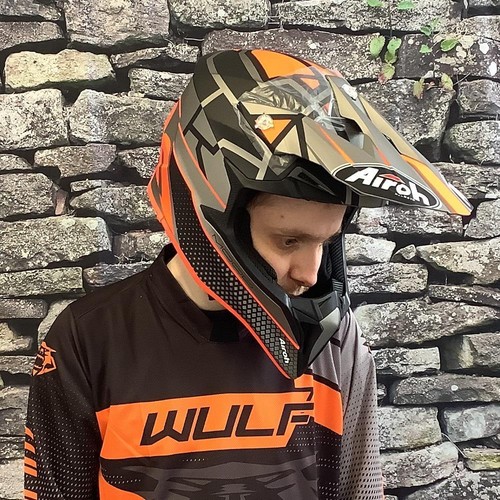 Airoh Wraap Mood Motocross Helmet MX Off Road Motorcross Graphic Lid - Picture 4 of 8